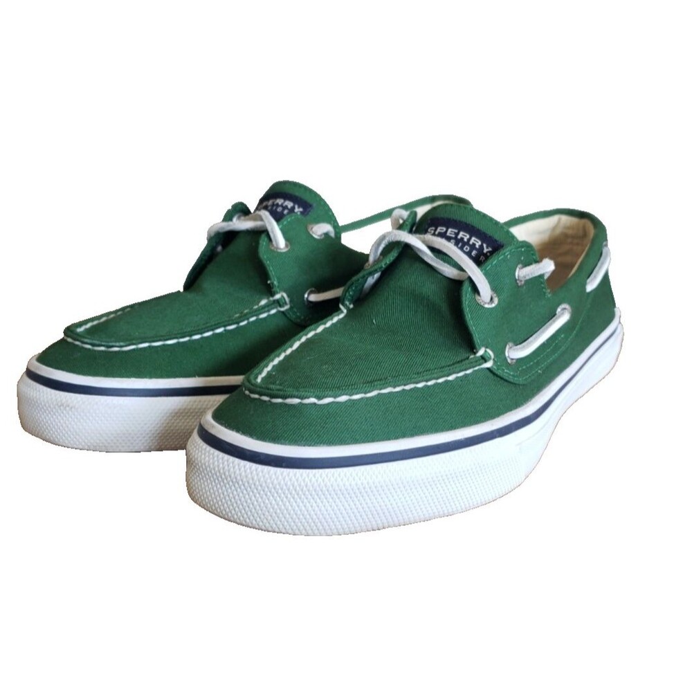 Sperry Men's Top Sider Bahama Boat Shoes Green Men's S Size 12 M